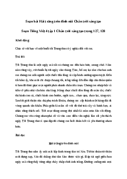 Soạn bài Đọc: Hái trăng trên đỉnh núi - Tiếng Việt 4 Chân trời sáng tạo