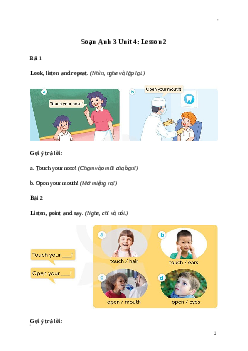 Giải Tiếng Anh lớp 3 Unit 4: Lesson 2 | Global Success