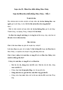 Soạn bài Đăm Săn chiến thắng Mtao Mxây - Ngữ Văn 10 Chân trời sáng tạo