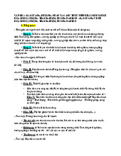 Đại cương, phương pháp và cách thức trình bày đối với kế hoạch hoạt động trải nghiệm, hướng nghiệp