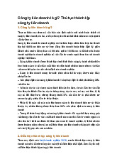 Công ty liên doanh là gì? Thủ tục thành lập công ty liên doanh