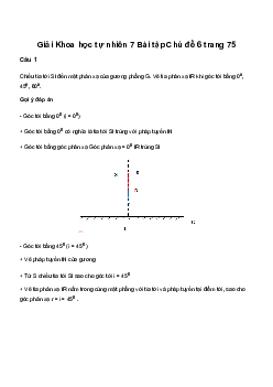 Giải Khoa học tự nhiên 7: Bài tập Chủ đề 6 | Cánh Diều