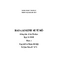Báo cáo Kinh tế vĩ mô z - Báo cáo kinh tế vĩ mô xịn - Tài liệu tham khảo | Đại học Hoa Sen