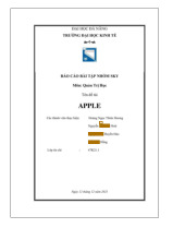 APPLE - Môn quản trị học - Đại Học Kinh Tế - Đại học Đà Nẵng