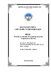 Phân tích sứ mệnh lịch sử của giai cấp công nhân.Ý nghĩa đối với Việt Nam | Bài tập lớn môn Chủ nghĩa xã hội Neu
