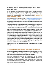 Nơi nộp phạt vi phạm giao thông ở đâu? Thực hiện thế nào?