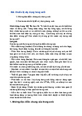 Giải SGK Tin học 12 Kết nối tri thức Bài 23: Chuẩn bị xây dựng trang web