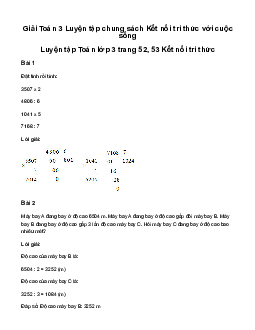 Giải Toán 3 Bài 58: Luyện tập chung | Kết nối tri thức