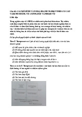 Các Mô Hình Văn Hóa Doanh Nghiệp Theo Cơ Cấu & Định Hướng | Môn Văn hóa doanh nghiệp - Đại học Công Đoàn