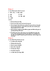 Bài tập Chương 4 môn Kinh Tế Vĩ Mô | Trường Đại học Mở Thành phố Hồ Chí Minh