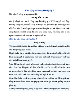 Giải SGK Tiếng Việt 3 trang 87, 88 Bài 19: Sông Hương - Đọc | Kết nối tri thức