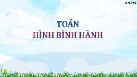 Giáo án điện tử Toán 4 Cánh diều: Hình bình hành