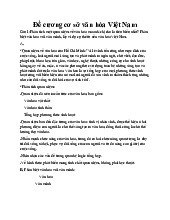 Đề cương cơ sở văn hóa Việt Nam | Đại học Nội Vụ Hà Nội