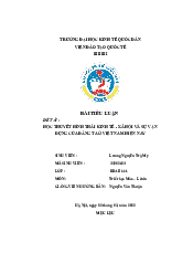 Học thuyết hình thái kinh tế - xã hội và vận dụng của Đảng - Triết học Mác Lenin| Đại học Kinh Tế Quốc Dân