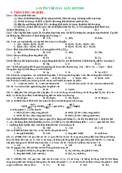 Bài tập luyện tập chương Oxi-Lưu huỳnh chương 6 hóa học 10