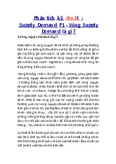 Phân tích kỹ thuật : Supply Demand | Học viện Hành chính Quốc gia