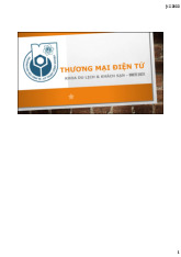 Tài liệu Thương mại điện tử | Đại học Kinh tế kỹ thuật công nghiệp