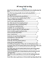 Đề cương Chi tiết Luật Lao động Việt Nam - Tài liệu tham khảo | Trường Đại học Luật, Đại học Quốc gia Hà Nội