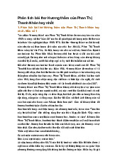 Phân tích bài thơ Hương thầm của Phan Thị Thanh Nhàn hay nhất