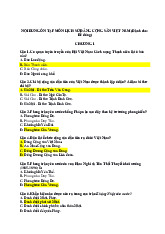 NỘI DUNG ÔN TẬP MÔN LỊCH SỬ ĐẢNG CỘNG SẢN VIỆT NAM