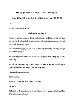 Soạn bài Ôn tập giữa học kì 2 Tiết 6, 7 | Chân Trời sang tạo Tiếng việt 4