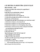 TOP câu hỏi trắc nghiệm Môn Tổng quan du lịch 2 | Trường Cao đẳng Du lịch Sài Gòn