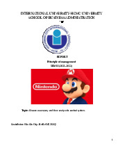 Choose a company and then analyze its control system | Bài tiểu luận học phần Principle of management | Trường Đại học Quốc tế, Đại học Quốc gia Thành phố Hồ Chí Minh