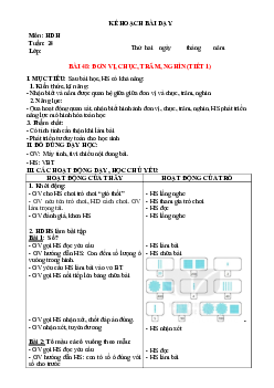 Giáo án buổi chiều môn Toán 2 sách Kết nối tri thức với (Cả năm) | Tuần 24