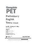 Complete PET TEST Full Test Simulation-Based - Tài liệu tham khảo | Đại học Hoa Sen