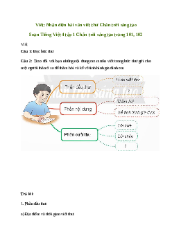 Soạn bài Viết: Nhận diện bài văn viết thư - Tiếng Việt 4 Chân trời sáng tạo