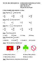 Đề tham khảo giữa kì 2 Toán 6 năm 2024 – 2025 phòng GD&ĐT Bình Thạnh – TP HCM có đáp án