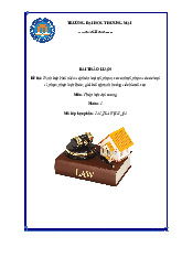 Trình bày khái niệm và phân loại tội phạm | Bài thảo luận pháp luật đại cương