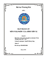 Phân tích vai trò của tín dụng đối với nền kinh tế Việt Nam giai đoạn 2021 - 2024 | Bài thảo luận Tài chính tiền tệ