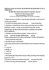 Ngân hàng trắc nghiệm môn LSĐ/ Trường đại học Nguyễn Tất Thành