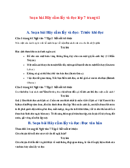 Soạn bài Hãy cầm lấy và đọc | Ngữ văn 7 Tập 2 Kết nối tri thức