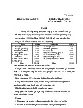Đề kiểm tra tự luận môn Kế toán công ty  - Kế toán | Đại học Mở Hà Nội