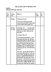 Kịch Bản Lễ Ra Quân "Mùa Hè Xanh" - Chiến Dịch Tình Nguyện XTN