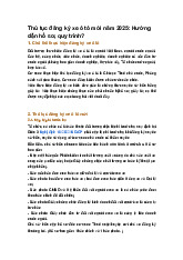 Thủ tục đăng ký xe ô tô mới năm 2025: Hướng dẫn hồ sơ, quy trình?