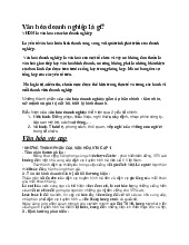 Văn hóa doanh nghiệp là gì? môn Quản trị kinh doanh | Trường Đại học Kinh doanh và Công nghệ Hà Nội