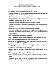 Đề Cương Ôn Tập Môn Luật Doanh Nghiệp Và Kinh Doanh (Mã HP). Môn Luật doanh nghiệp và kinh doanh | Đại học Trường Đại học Phenika.