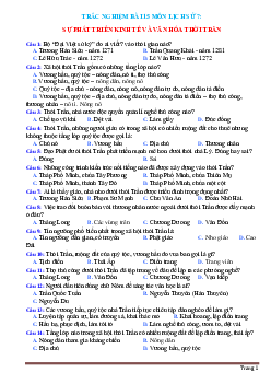 Trắc nghiệm bài 12 Lịch Sử 7: Đời sống kinh tế Văn Hóa - Tạ Thị Thúy Anh