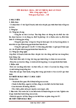 Giáo án Công nghệ 7 Bài 6 sách Kết nối tri thức