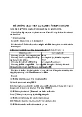 Đề cương giao tiếp và đàm phán kinh doanh môn Marketing căn bản - Học viện nông nghiệp Việt Nam