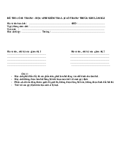 Đề thi chọn học sinh giỏi lớp 9 huyện Tuy Phước (có đáp án )