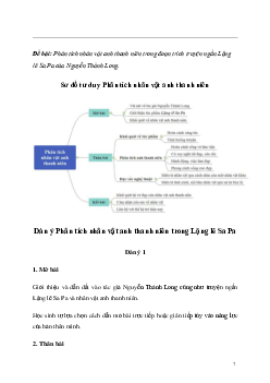 Văn mẫu Ngữ Văn lớp 8: Phân tích nhân vật Anh thanh niên trong Lặng lẽ Sa Pa (Sơ đồ tư duy) | Kết nối tri thức