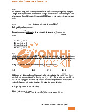 Đề giữa kỳ  môn Toán cho các nhà kinh tế  | Trường Đại học Kinh tế Quốc dân