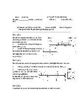 Đề thi Kết cấu & Xây dựng 1 - Mã HP: XD-3002 - Đề số 19 | Trường đại học kiến trúc Hà Nội