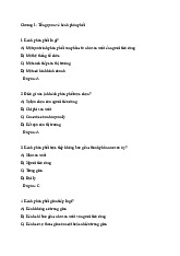 Trắc nghiệm tổng quan kênh phân phối- Trường Đại Học Văn Lang