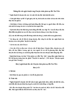 Phân tích nghệ thuật đặc sắc trong Chuyện chức phán sự đền Tản Viên | Văn mẫu lớp 10 Kết Nối Tri thức