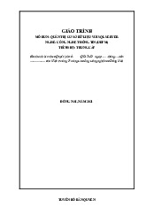 Giáo trình Quản trị hệ cơ sở dữ liệu | Đại học Hoa Sen
